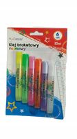 klej brokatowy pastelowy 6x10 ml majewski blister