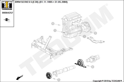BMW 5 E39 WIESZAK TŁUMIKA E39 95-04 na Arena.pl