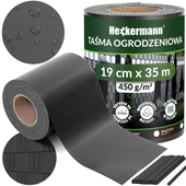 TAŚMA OGRODZENIOWA ANTRACYT OSŁONA NA OGRODZENIE PŁOT PANELOWE 19x35