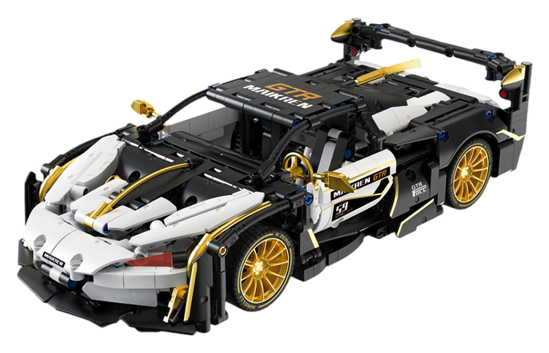 Zestaw Klocków Auto Sportowe Biało/Czarne 1242El. zdjęcie 4