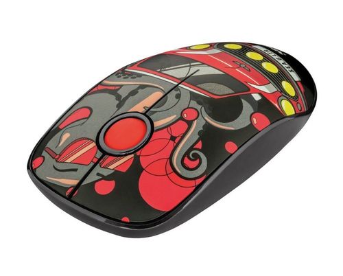 Mysz Sketch Wireless Silent Click czerwona na Arena.pl