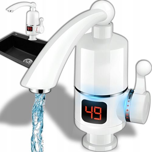 PODGRZEWACZ DO WODY ELEKTRYCZNY PRZEPŁYWOWY STOPNI WYŚWIETLACZ LCD 3000W na Arena.pl