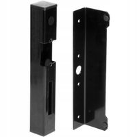KASETA DO ELEKTROZACZEPU DO FURTKI BRAMKI OBUDOWA 40x40mm CZARNA 280mm