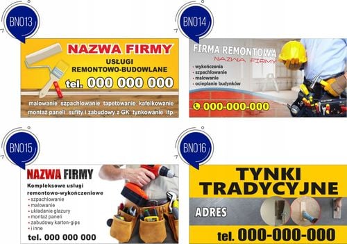 BANER blachy dachowe dekarstwo projekt 1x2m na Arena.pl