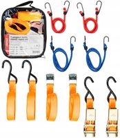 8 ELEMENTÓW PASY TRANSPORTOWE LINKI ELASTYCZNE DO BAGAŻU TRANSPORTU AMIO