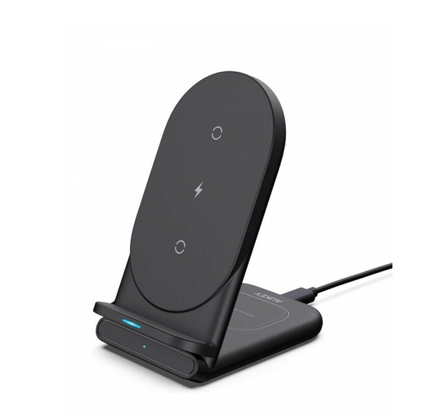 Stacja ładująca Aukey LC-A2 10W 2w1 USB-C QI zdjęcie 1