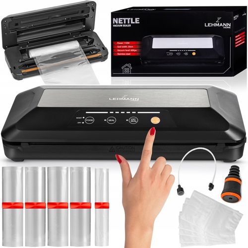 Zgrzewarka próżniowa Pakowarka żywności Automatyczna Roczny zapas folii 26m na Arena.pl