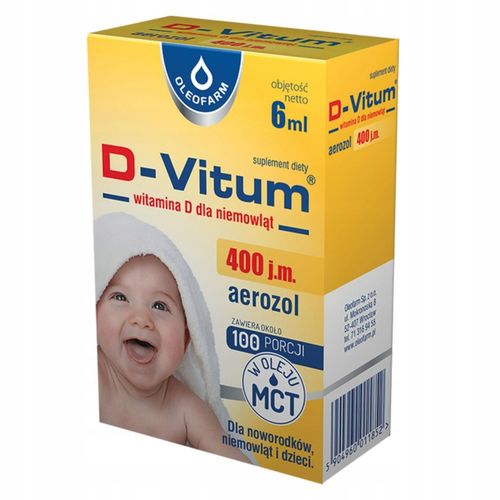 D-VITUM witamina D dla niemowląt aerozol 6 ml na Arena.pl