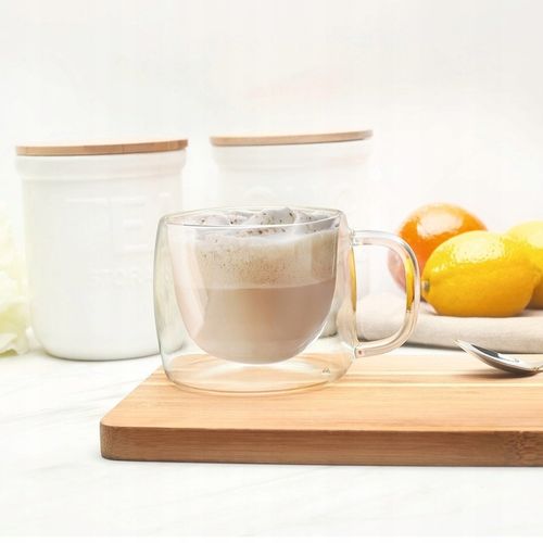 Duże SZKLANKI TERMICZNE do kawy 350ml komplet szklanek 2 szt. Sublime Mona na Arena.pl