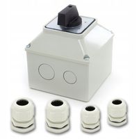 ŁĄCZNIK KRZYWKOWY 16A GWIAZDA TRÓJKĄT W OBUDOWIE