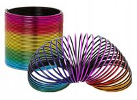 TĘCZOWA SPRĘŻYNKA METALICZNA KOLOROWA MAGICZNA