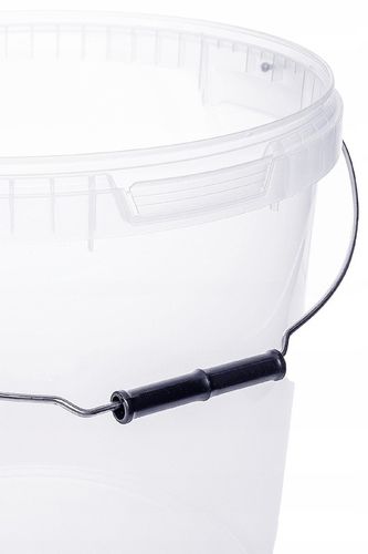 WIADERKO WIADRO POJEMNIK Z POKRYWKĄ TRANSPARENTNE 20L DO 200° na Arena.pl