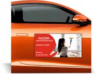 Magnes na samochód reklama magnetyczna GOTOWE WZORY PROJEKT SPRZĄTANIE