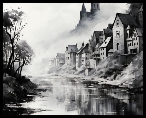 Plakat 50x40cm Mglisty Refleks na Arena.pl