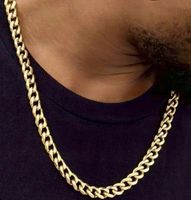 NASZYJNIK MĘSKI STAL CHIRURGICZNA PANCERKA 55 cm / 8 mm KOLOR ZŁOTY