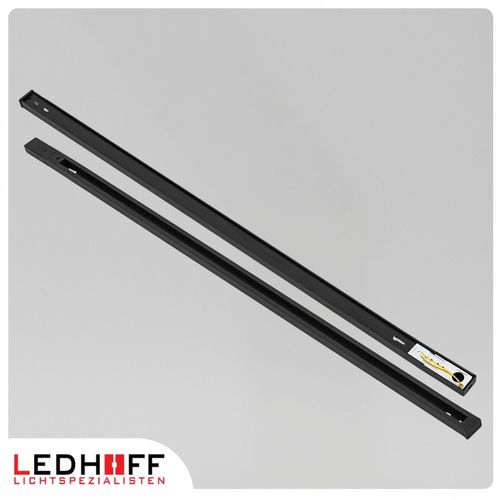Szyna oświetleniowa LED szynoprzewód 1m czarna LISTWA z miejscem na na Arena.pl