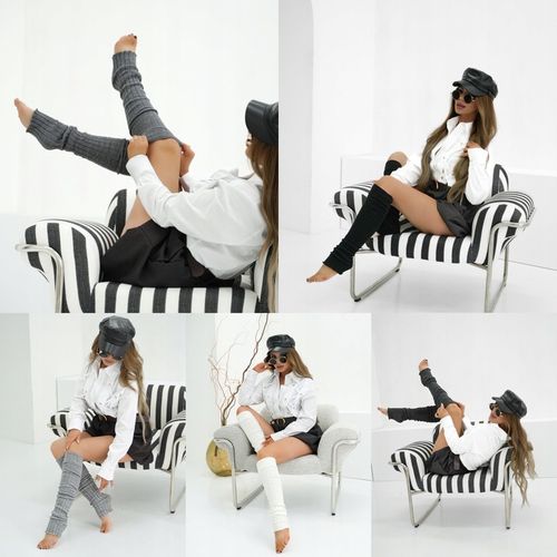 GETRY WEŁNIANE DAMSKIE INTENSO LEGWARMERS OCIEPLACZE NA ŁYDKI r. UNI na Arena.pl