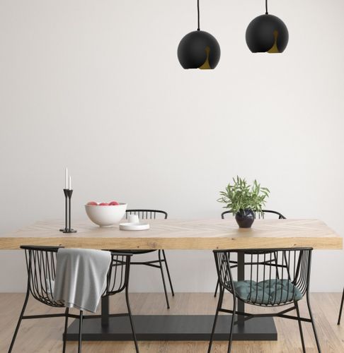 Lampa wisząca 2xE27 MALAGA BLACK na Arena.pl