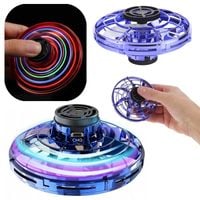 Latający Spinner Świecący Bumerang Mini Dron UFO LED dla Dzieci Świeci