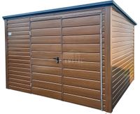 Schowek domek ogrodowy 3x2,5m Brama dwuskrzydłowa drewnopodobny dach TS964