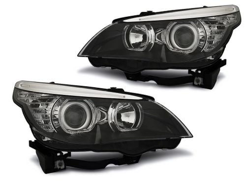 Reflektory Lampy BMW E60 E61 04-07 BIAŁE RINGI LED na Arena.pl