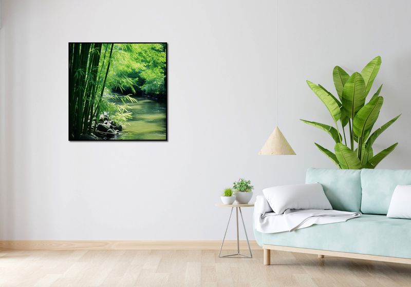 Plakat 80x80cm Spokój Bambusów zdjęcie 4
