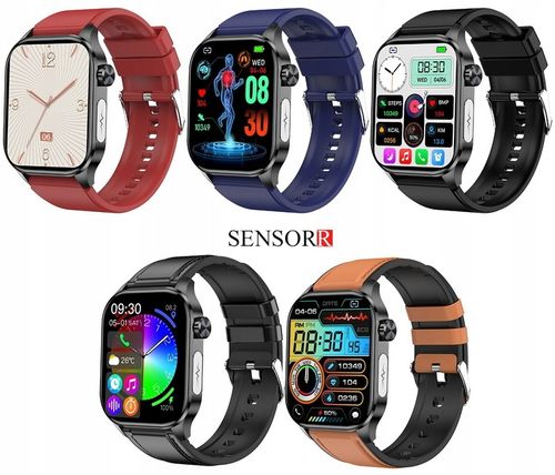 ZEGAREK MĘSKI SMARTWATCH EKG POMIAR CUKRU CIŚNIENIE TEMPERATURA ROZMOWY PL na Arena.pl