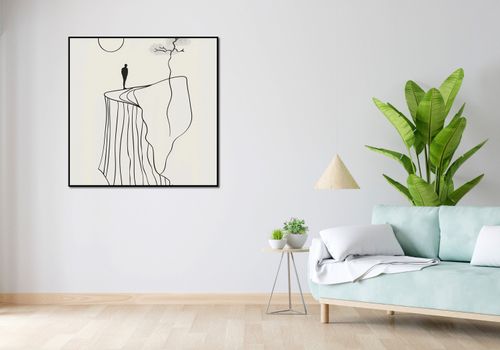 Plakat 100x100cm Samotność i Wzniosłość na Arena.pl
