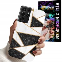 ETUI CASE DO SAMSUNG S21 ULTRA - MARMUREK GEOMETRIA WZORY DLA KOBIET