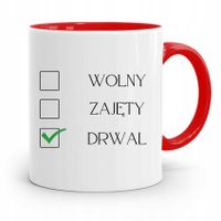 Dla Drwala Rębacza Kubek Czerwony Prezent Urodziny Z Nadrukiem Ze Zdjęciem