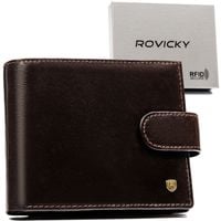 portfel męski skórzany n01l-rvt-3180 d.brown