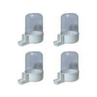 Poidło automatyczne dla ptaków dozownik do klatki biały 300ml 4 sztuki