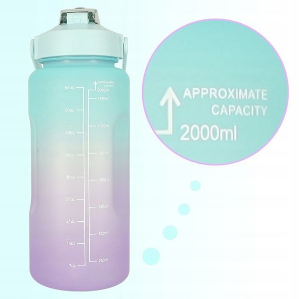 Butelka na wodę bidon 2000ml zdjęcie 6