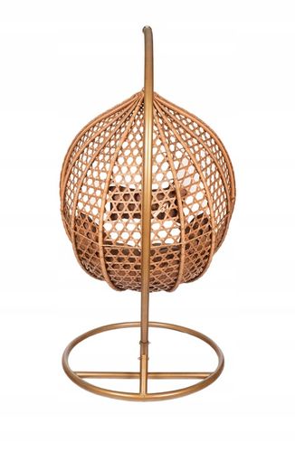 FOTEL WISZĄCY KOKON HUŚTAWKA BRĄZOWY TROPIKAL na Arena.pl