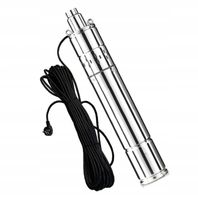 POMPA GŁĘBINOWA WODY CZYSTEJ DO STUDNI MOCNA STAL 4" CALOWA 15M KABLA 750W