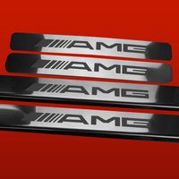 Listwa progowa MERCEDES C W203 AMG Stal nierdzewna 304 połysk 4szt