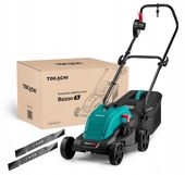 KOSIARKA ELEKTRYCZNA DO TRAWY MOCNA 2000W INDUKCJA 33CM KOSZ 30L GRATIS NÓŻ