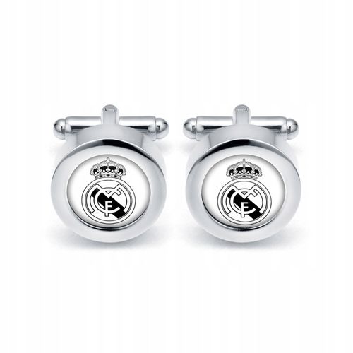 Eleganckie spinki do mankietów REAL MADRYT piłka na Arena.pl