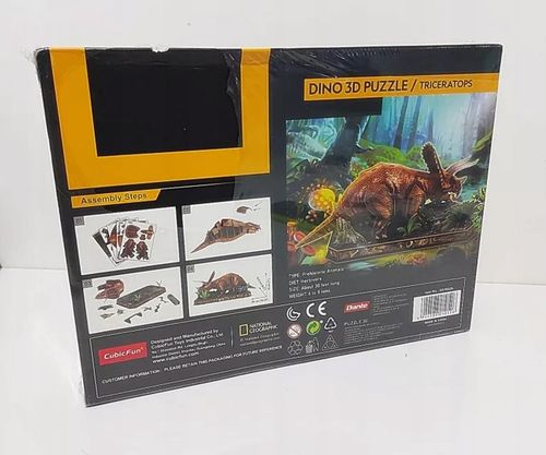 Puzzle 3D National Geographic Triceratops - Cubic Fun na Arena.pl