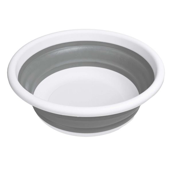 Miska okrągła 37 cm biało-szara COMPACT 9 litrów zdjęcie 3