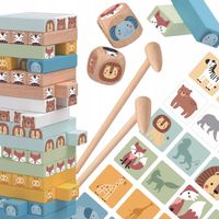 UKŁADANKA DREWNIANA GRA ZRĘCZNOŚCIOWA MONTESSORI TOOKY TOY