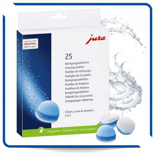 3-Fazowe Tabletki Czyszczące do Ekspresu Jura 25045 Trójfazowe 25 na Arena.pl