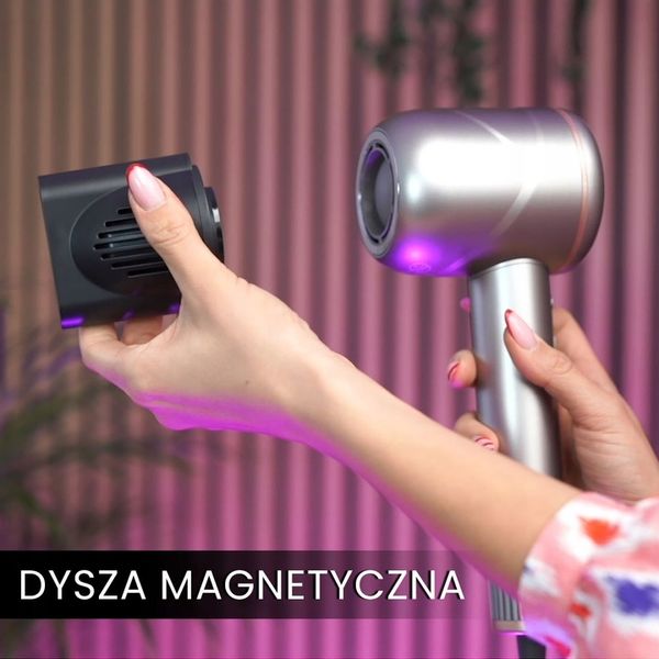 Inteligentna suszarka do włosów Air Essence MistralBlow iQ Ionic Gold&Grey zdjęcie 3