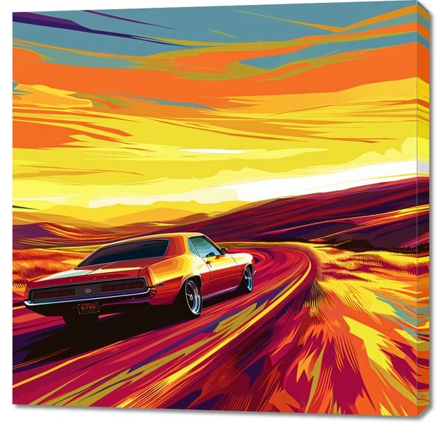 Obraz 90x90cm Pędź Przed Siebie zdjęcie 1