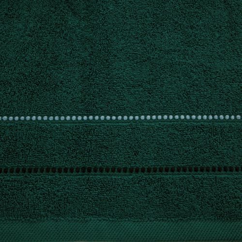 Ręcznik frotte z bordiurą SUZI 50X90 ciemnozielony na Arena.pl