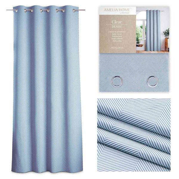 CURT/AH/VELVET/CLEAR/DENIM/140X250 zdjęcie 1