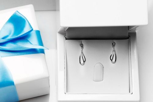 Złote kolczyki KBD3884 - Diament na Arena.pl