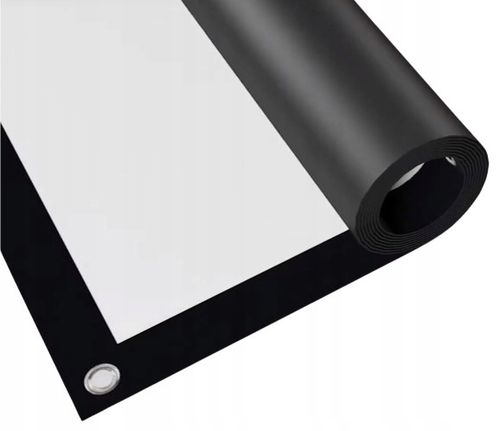 Duży EKRAN PROJEKCYJNY mata przenośna zwijana 100” 221x124 16:9 HDREADY 4K na Arena.pl