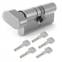 WKŁADKA DRZWIOWA Z GAŁKĄ GERDA EVO NIKIEL G55/45