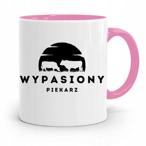 Kubek Różowy Dla Piekarza Wypasiony Piekarz Z Nadrukiem Ze Zdjęciem na Arena.pl